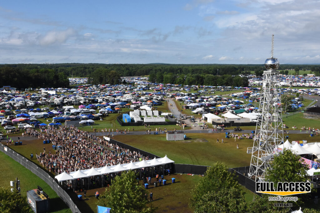 Campground view from the ferris wheel — Bonnaroo 2026