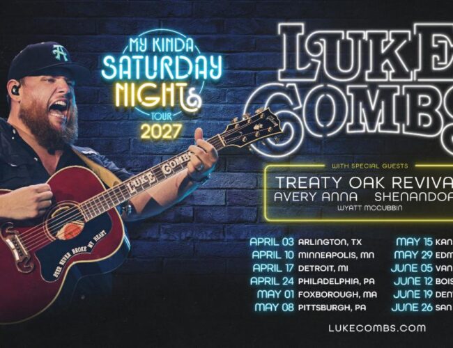 Luke Combs extends record-breaking “My Kinda Saturday Night Tour”