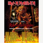 Official Iron Maiden Run For Your Lives 2027 North American tour poster.